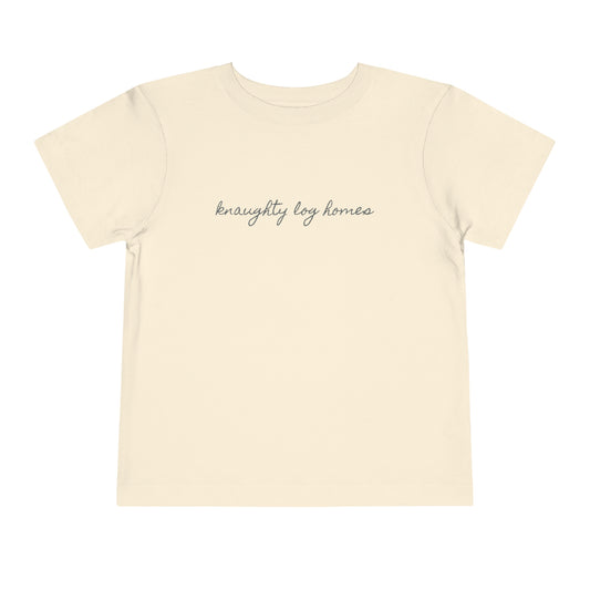 Toddler Cursive Text T-Shirt